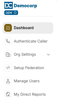 Admin Console: Permissions by Role