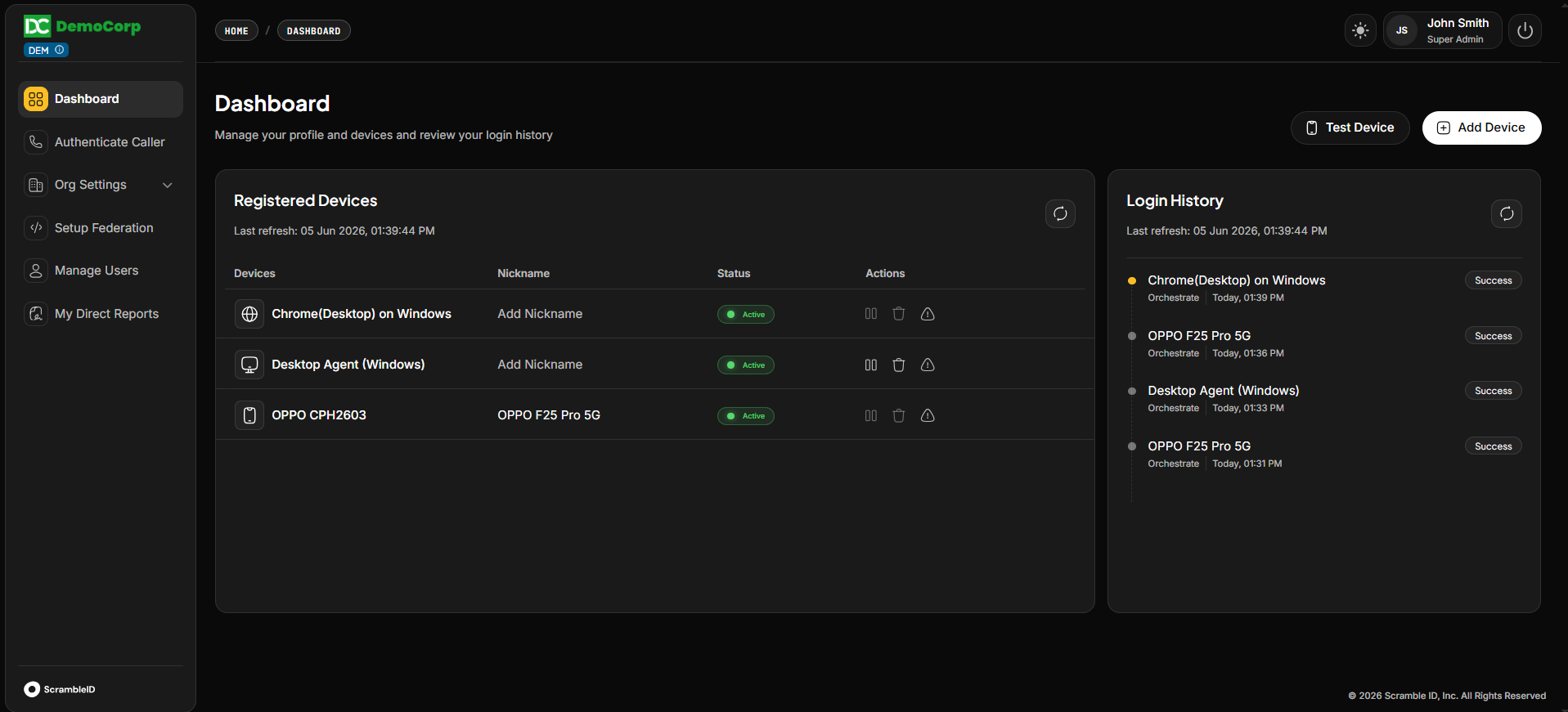 Admin Console: Dashboard (3)