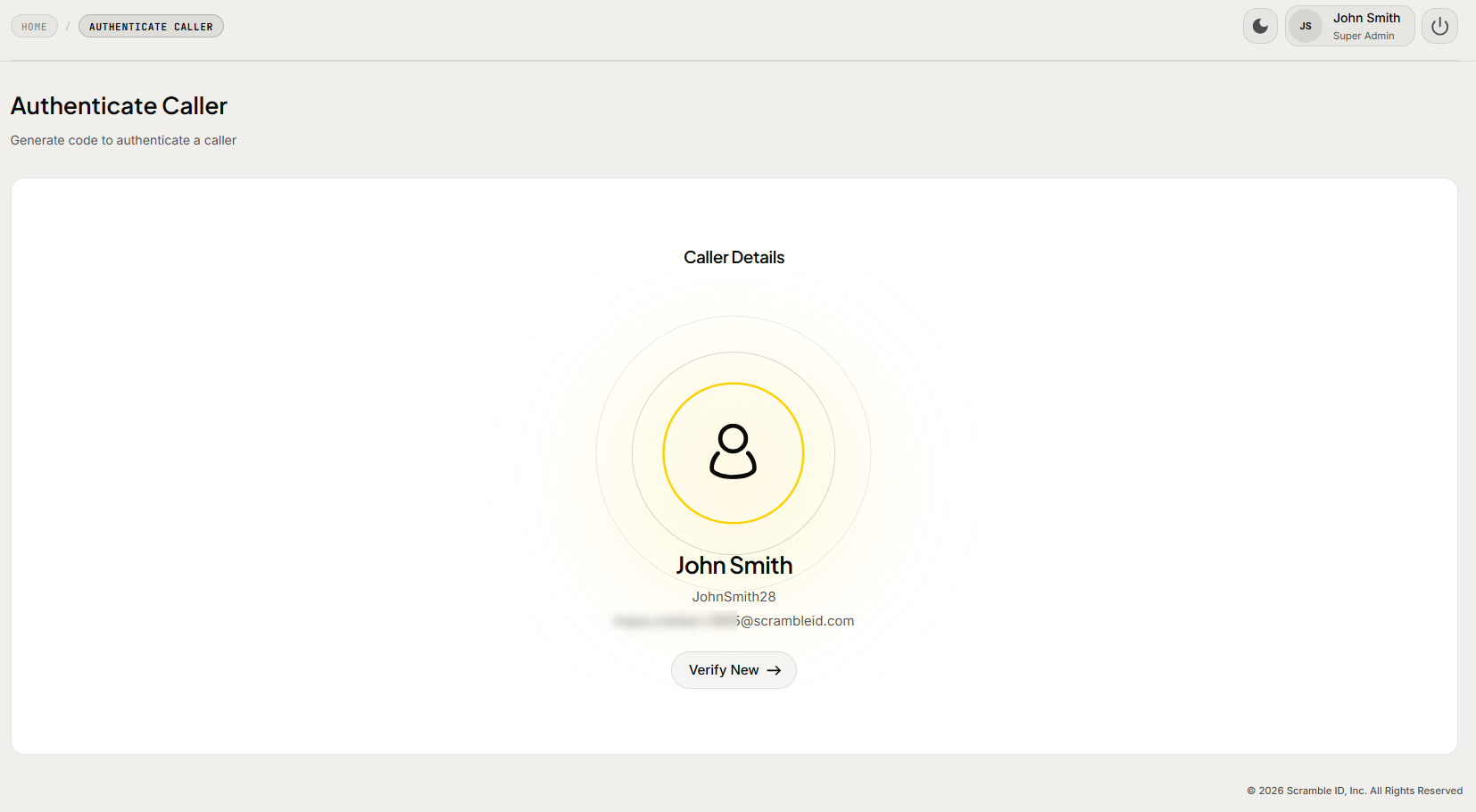 Admin Console: Authenticate Caller (3)