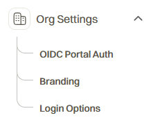 Admin Console: Org Settings