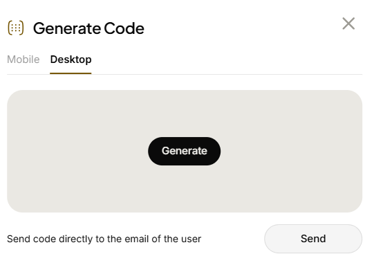 Admin Console: Generate a User Activation Code (3)