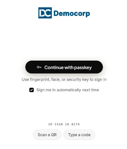 Desktop App: Setting up Passkey (7)