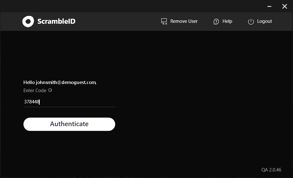 Desktop App: Authenticate using Help Desk / IVR