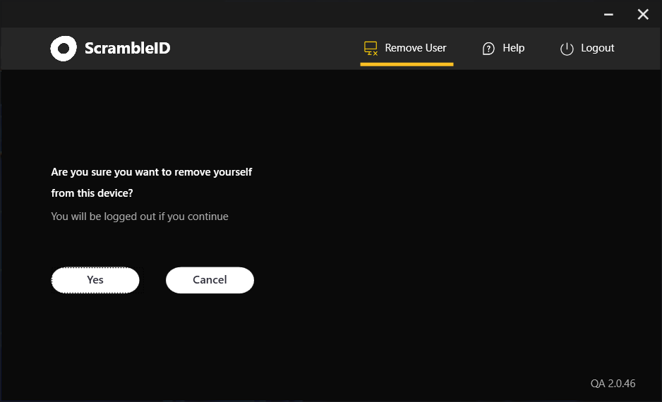 Desktop App: Removing a Device/User profile (2)