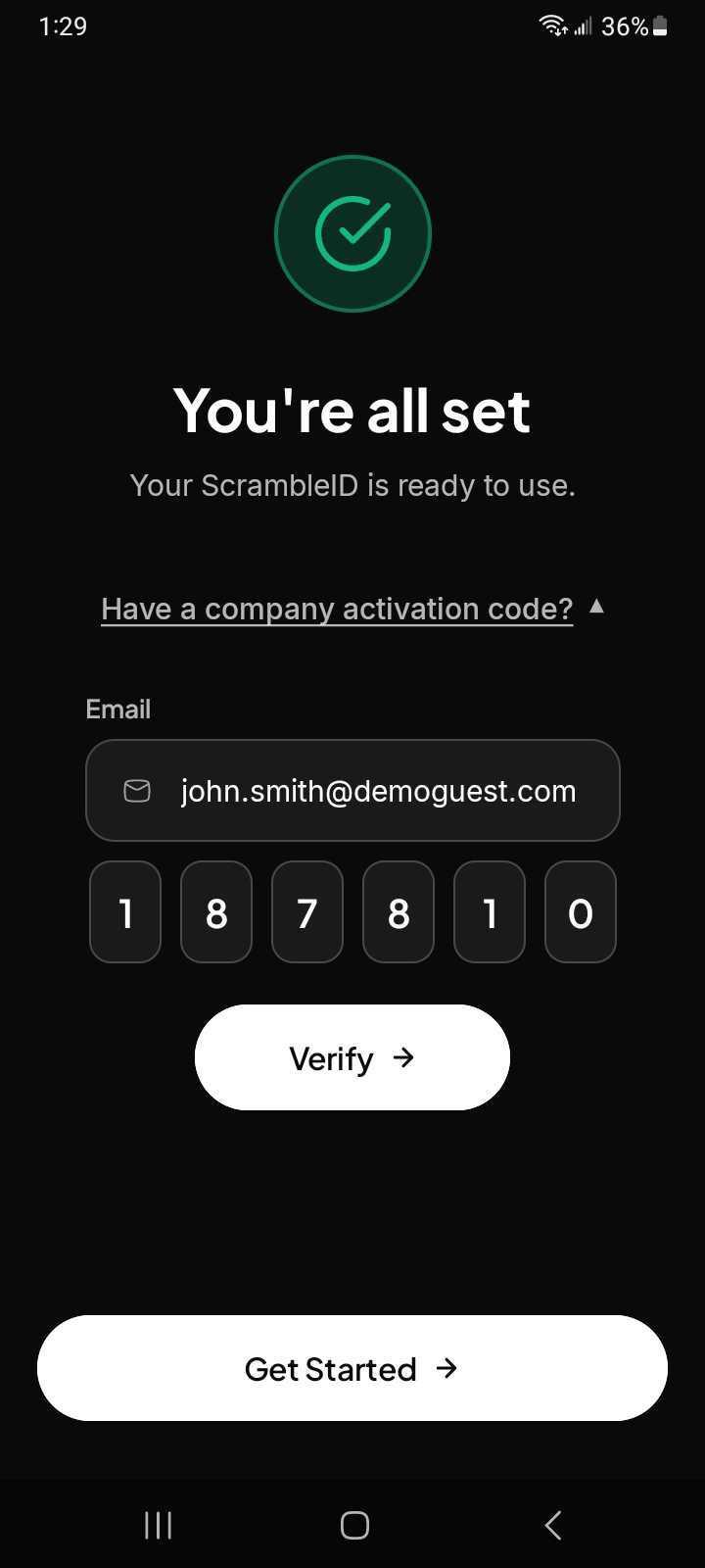 Mobile App: Register as a new user (6)