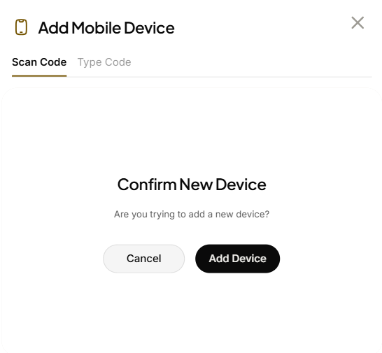 Mobile App: Adding a new device using the self-service portal (9)