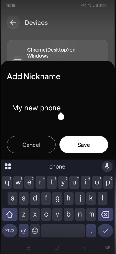 Mobile App: Profile > Devices (4)