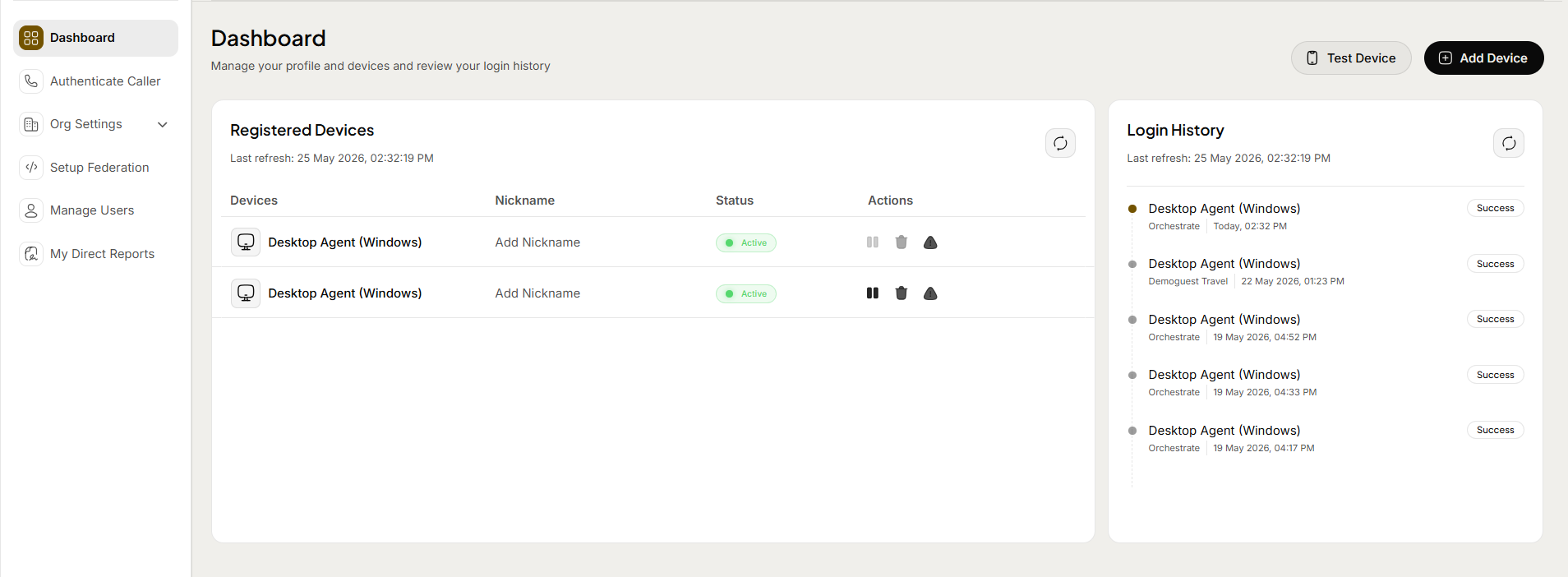 Mobile App: Adding a new device using the self-service portal