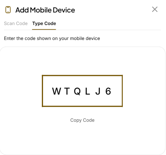 Mobile App: Adding a new device using the self-service portal (4)